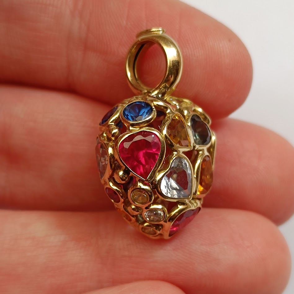 TuttiFrutti 18k Gold Heart Pendant