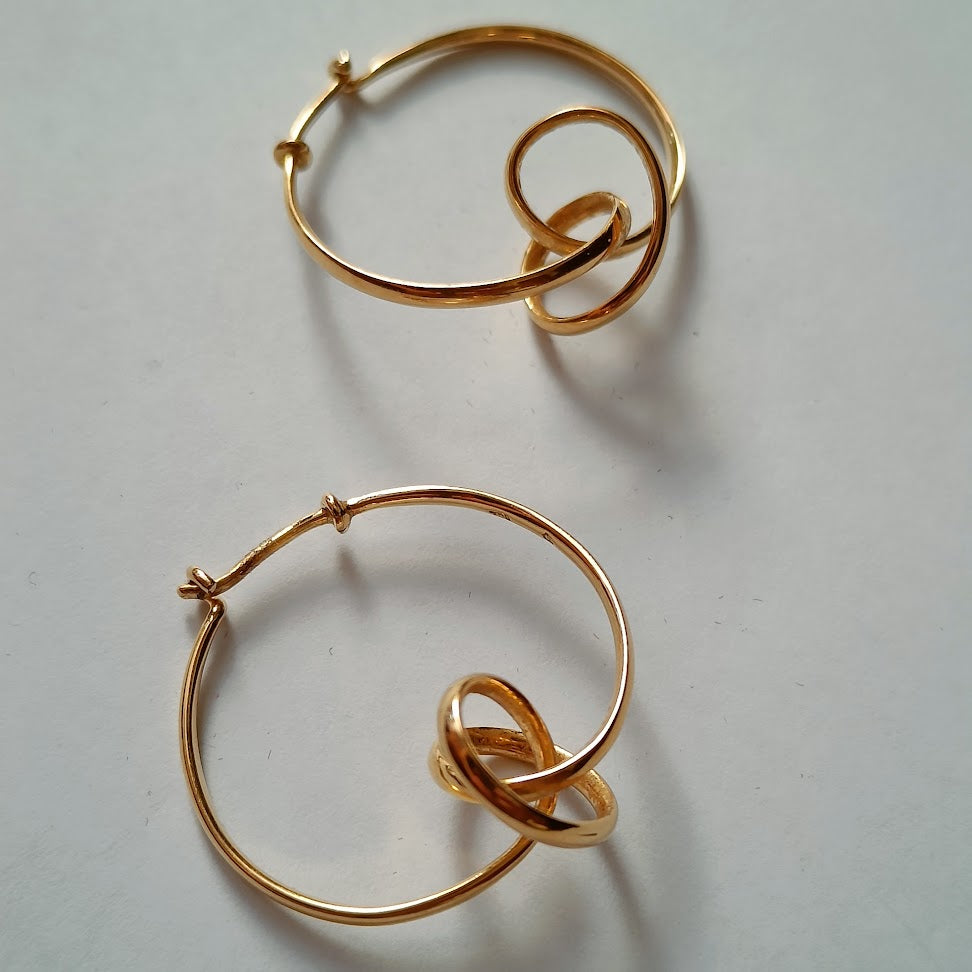 Georg Jensen Vivianna Torun Gold Earrings