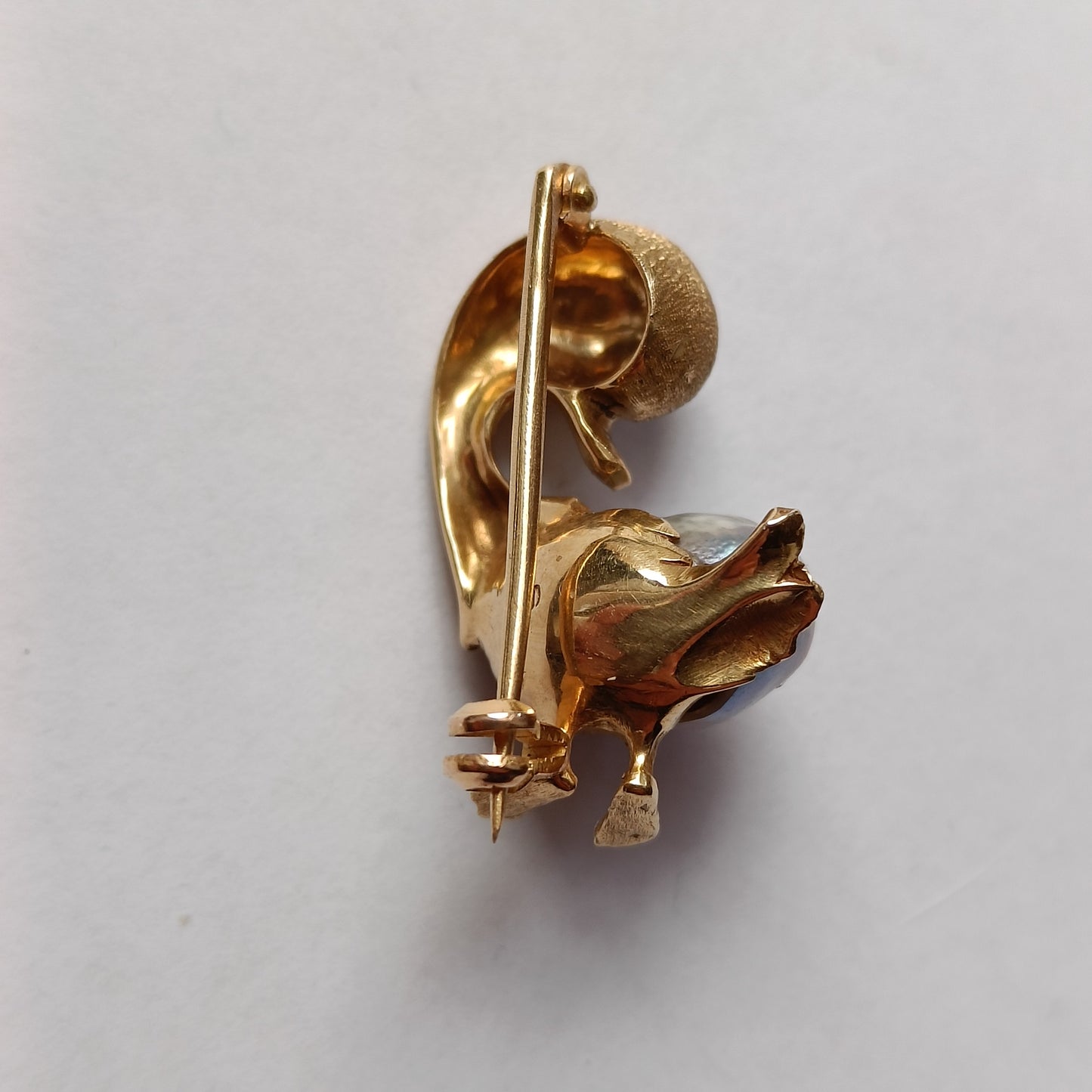 18k Gold Duck Brooch