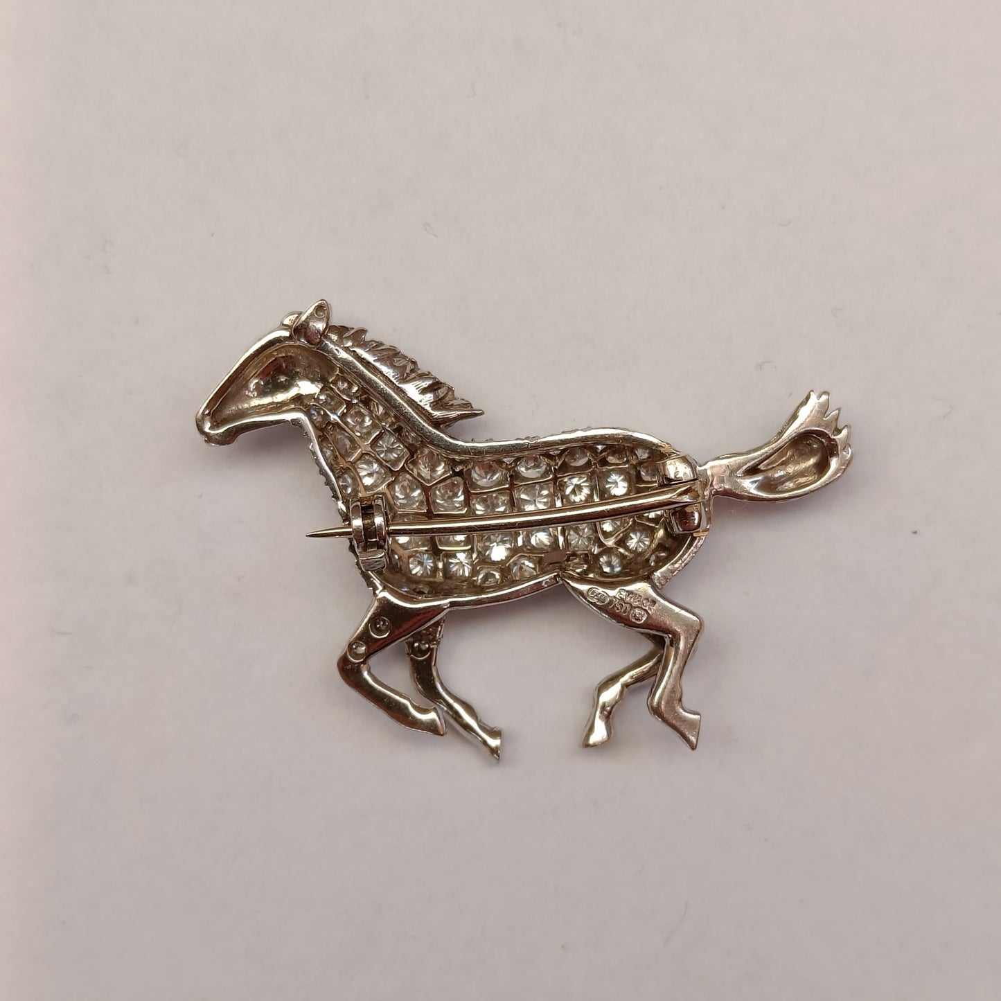 E. Wolfe & Co 18k Gold Horse Brooch