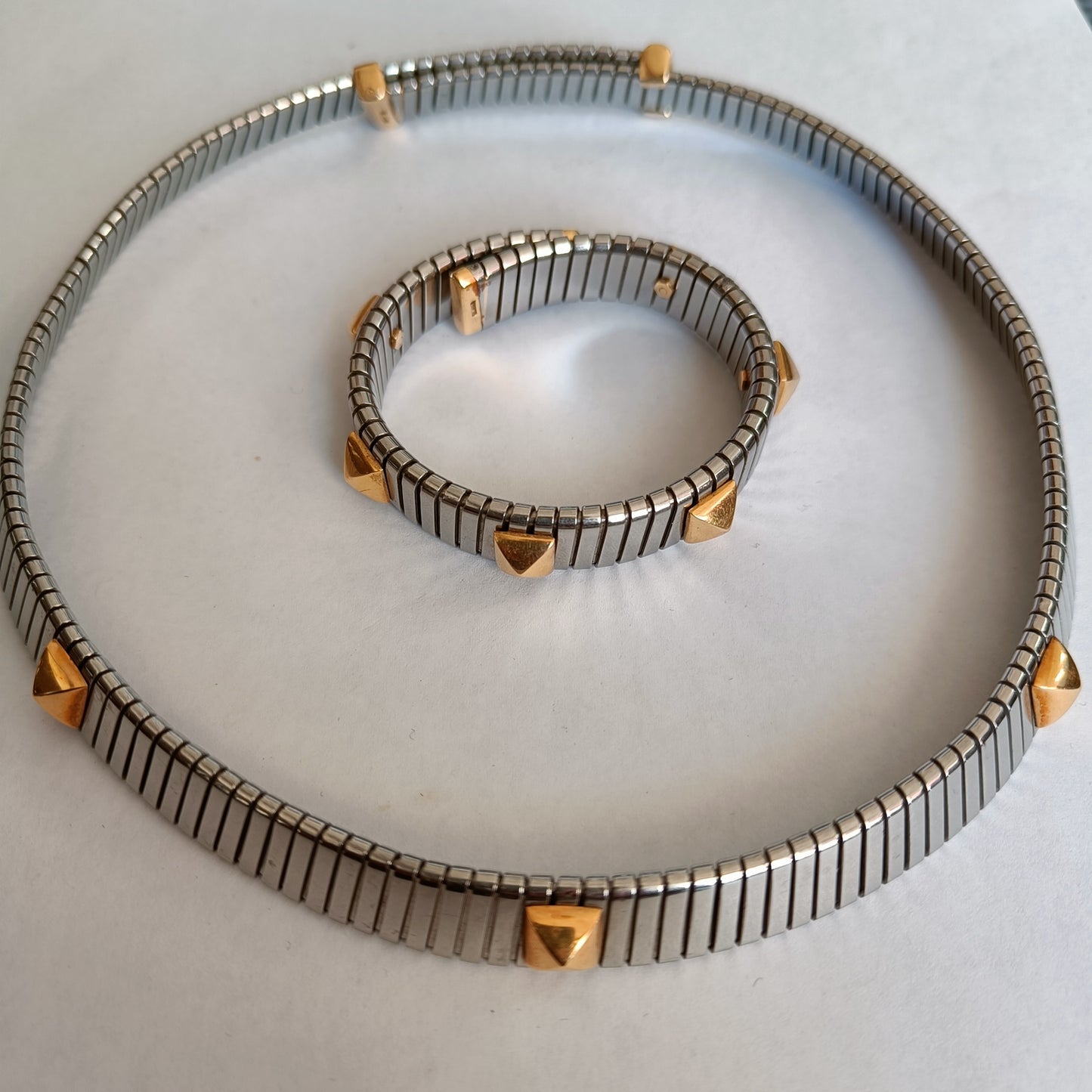 Bulgari Tubogas Necklace and Bracelet