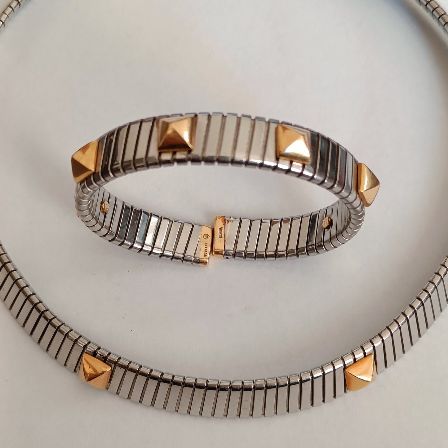 Bulgari Tubogas Necklace and Bracelet